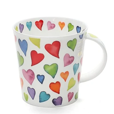 Image de Dunoon tasse en porcelaine Motif cœurs avec chaud Design forme de Cairngorm