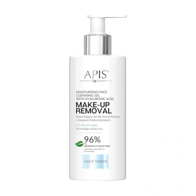 Image de APIS Gel nettoyant hydratant pour le visage à l&#039;acide hyaluronique, aloès, réglisse, D panthénol Nettoyage et hydratation intensive 300 ml