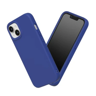 Image de RhinoShield Coque Compatible avec [iPhone 14 Plus] SolidSuit Fine Technologie d&#039;absorption des Chocs et Finition Premium Mate Bleu Klein