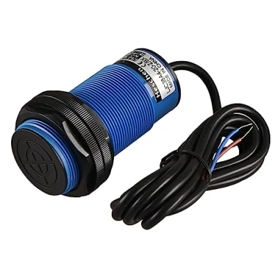Image de Heschen Commutateur de capteur proximité capacitif LJC38A4 20 Z/BX détecteur 1 mm 12 24 V CC 300 mA NPN normalement ouvert (NO) 3 fils certifiés CE bleu