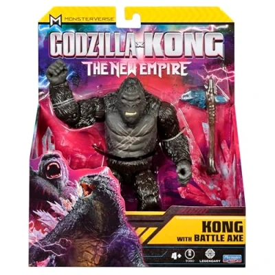 Image de MonsterVerse Godzilla x Kong Le Nouvel Empire 15 cm Figurine emblématique de Film Collection Cible Combat Cong Convient aux Enfants à partir 4 Ans