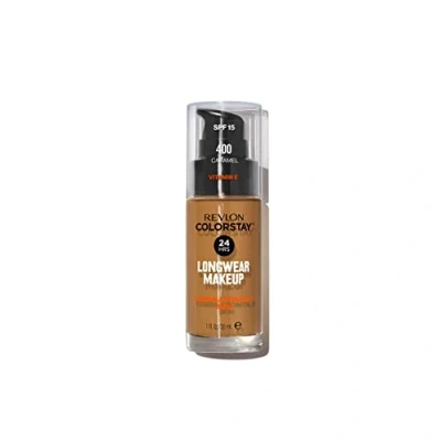Image de Revlon Fond de Teint COLORSTAY Peaux Mixtes À Grasses teint, Femme, Taille: 30 ml, 400 caramel