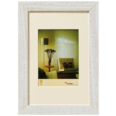 Image de walther design Cadre photo blanc polaire 50 x 70 cm avec passe partout, en bois Home HO070V