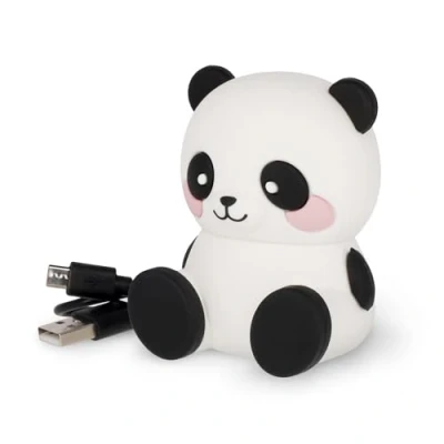 Image de Legami Haut Parleur sans Fil avec Support, The Sound of Cuteness, Thème Panda, Rechargeable, câble USB Inclus, utilisable comme Support pour téléphone Portable, 6 x 8 5 cm