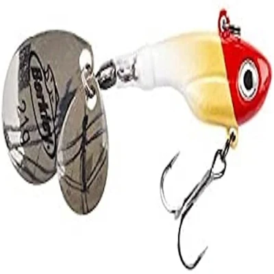 Image de Berkley Pulse Spintail Leurre Hybride Jig Spinner, Équipé d&#039;Hameçon Fusion, se lance loin et est Redoutable pour la Pêche des Carnassiers en Eau Douce, Red Head