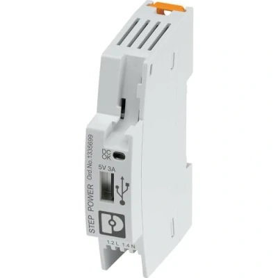 Image de PHOENIX CONTACT STEP3 PS/1AC/5DC/3/PT/USB A Bloc d&#039;alimentation rail DIN (rail DIN) 3 5 W Contenu 1 pièce
