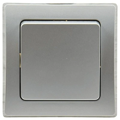 Image de interrupteur croisé DELPHI 250V / 10A, encastrable argent,