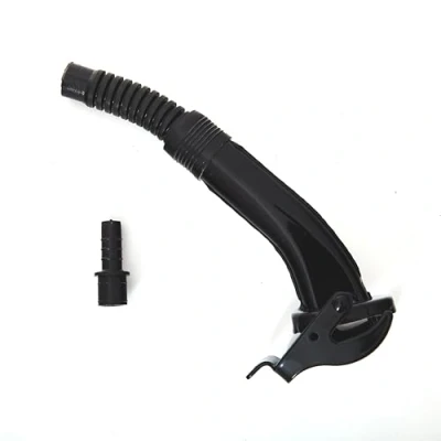 Image de BW Bec verseur flexible pour bidon de carburant en métal 5/10/20 litres Flex Standard avec support 5 l Noir RAL 9005 Fabriqué Europe