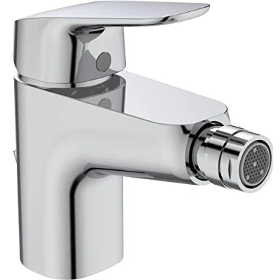 Image de Ideal Standard Robinet Mitigeur de bidet WC Ceraflex, Mousseur aérateur intégré, Bonde plastique, Flexibles inclus G3/8, chromé B1718AA