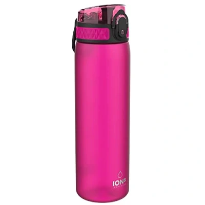 Image de Ion8 Gourde, 500ml, Anti Fuite, Facile à Ouvrir, Verrouillage Sécurisé, Lavable en Lave vaisselle, Sans BPA, Poignée de Transport, S&#039;adapte aux Porte gobelets, Nettoyer, Rose