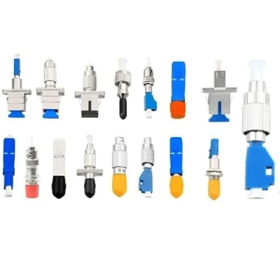 Image de Adaptateur/connecteur de Fiber Optique SC/St/FC/LC UPC/APC, Adaptateur Hybride monomode/multimode Femelle à mâle SM 9/125 (Size : SC LC APC SM)