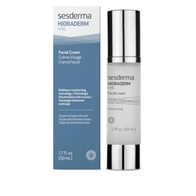 Image de Sesderma Hidraderm Hyal Moisturizing Cream Crème hydratante pour le visage 3 types d&#039;acide hyaluronique Hydratation maximale à absorption rapide 50 ml