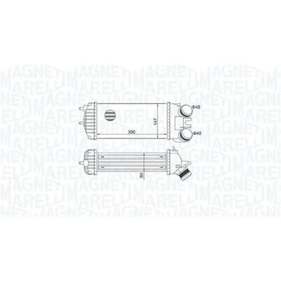 Image de MAGNETI MARELLI 351319205110 Intercooler CITROËN: Berlingo / First I Van, Xsara Picasso, PEUGEOT: Partner Combispace, Van