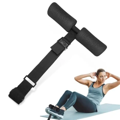 Image de mizikuu Topfinder Nordic Curl, Hamstring Curl Strap Réglable ischio jambiers Nordiques Sangle Musculation Machine Appareil D&#039;étirement pour Sit up Squat Abdominaux