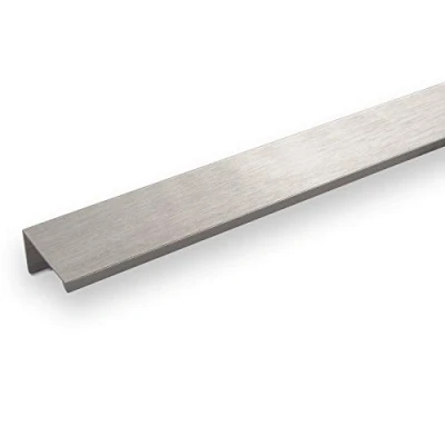 Image de SO TECH® Poignée profil en aluminium SEARL 680 mm Aspect d&#039;acier affiné intégrée de