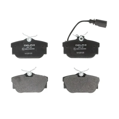 Image de DELPHI LP1541 Jeu de plaquettes frein contact signal d&#039;usure inclus avec tôle anti bruit accessoires VOLKSWAGEN: Transporter 4