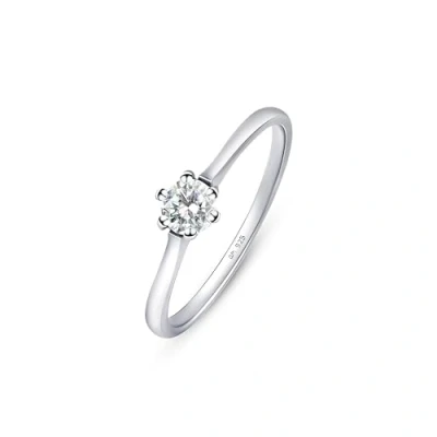 Image de Amberta Bagues de Fiançailles pour Femme en Argent Sterling 925 avec Zircone Bague Mariage Diamant Simulé Solitaire Femme: Taille 57.6