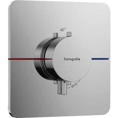 Image de hansgrohe ShowerSelect Comfort Q Mitigeur thermostatique, Robinet encastré avec arrêt de sécurité (SafetyStop) à 40C, Thermostat 3 sorties, Chromé