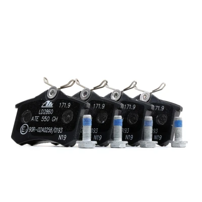 Image de ATE Ceramic 13.0470 2860.2 Jeu de plaquettes frein contact signal d&#039;usure exclu, préparé pour indicateur avec vis d&#039;étrier
