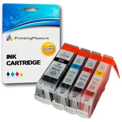 Image de 4 Cartouches d&#039;encre compatibles pour Canon BJC 3000 6000 6100 6200 6500 I550 I560 iP3000 iP4000 iP5000 MP700 MP730 MP780 S450 S520 S600 S750 BCI 3eBK 6C 6M 6Y