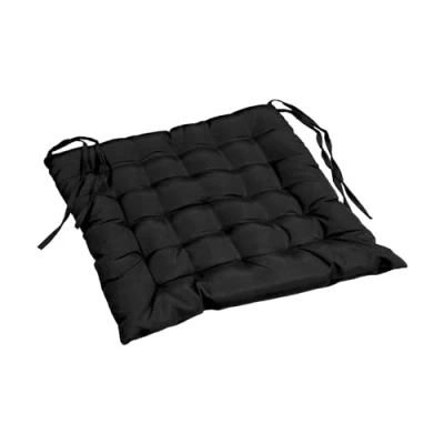 Image de Douceur d&#039;Intérieur 1600838 Assise Mat en Polyester Noir 40 x cm