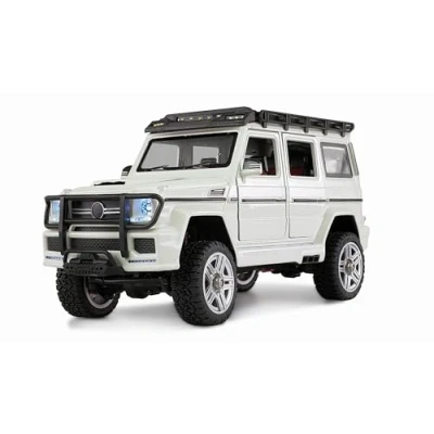 Image de Amewi 22661 BRX24 Voiture télécommandée en métal Scale RC Crawler 4WD 1:24 RTR Blanc