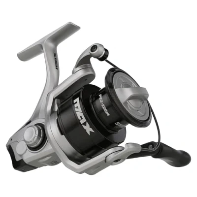 Image de Abu Garcia Max X Spinning Reel, Cadre léger en Graphite, Gestion de Ligne Rocket, Bobine Aluminium prête pour la Tresse, Fonctionnement Doux pêche Eau Douce et salée, 4000