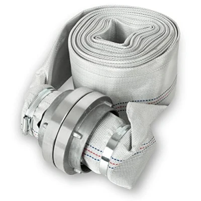 Image de EBERTH 3&quot; tuyau de refoulement, plat avec raccord Storz, longueur 10m, diamètre 3 pouce, d&#039;incendie, en textile, d&#039;arrosage, pompe, jardin, Storz 75 B