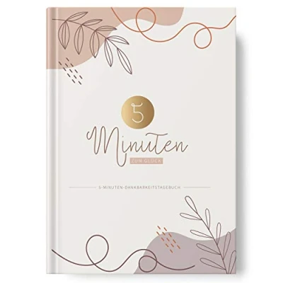 Image de Journal de 5 minutes à remplir au format A5 pleine conscience et gratitude en un avec beaucoup d&#039;espace sur 126 pages Sophies Kartenwelt
