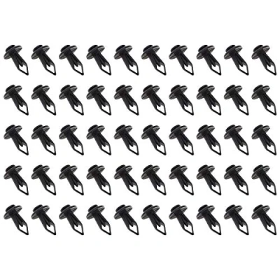 Image de Create idea Lot de 50 clips fixation pour garniture voiture RYQ500070 17,4 x 9,5 6,5 mm