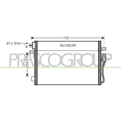 Image de PRASCO DG815C001 Condenseur De Clim 15 10 Aluminium 686 R 134a DODGE: Journey MPV