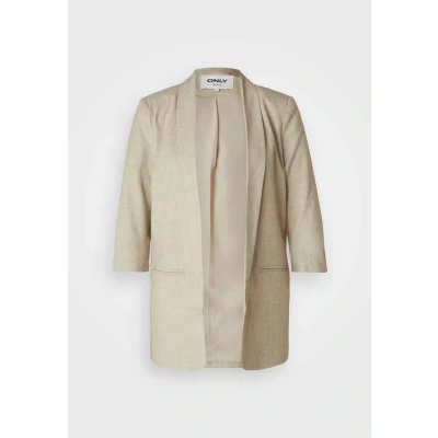 Image de ONLY Onlelly 3/4 LIFE Blazer, Femme, Taille: 38, White pepper melange