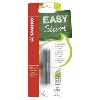 Image de Mines pour le remplissage STABILO EASYergo 3.15 Recharges 6 paquets Dureté HB