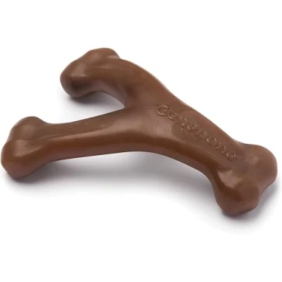 Image de Benebone Wishbone Des Vraies Cacahuétes petit Jouet à mastiquer résistant pour les chiens mâcheurs compulsifs, fabriqué aux États Unis