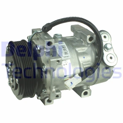 Image de DELPHI TSP0159273 compresseur De Climatisation Sanden SD7V16 PAG 46 avec huile PEUGEOT: 206 3/5 portes, 807, 607 Berline