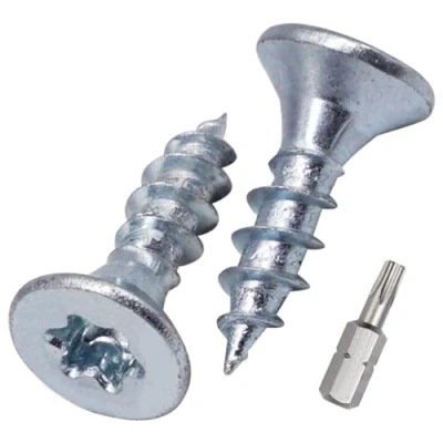 Image de SKIR&#039;CO (300 pièces) vis à bois en acier zingué 4,5 x 16 mm, tête Torx, fraisée, pour panneaux d&#039;aggloméré, entièrement filetées