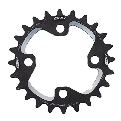 Image de Plateau VTT 2x10 MTBGear Shimano 64mm noir BBB 28 dents 4 branches