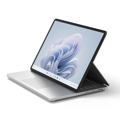 Image de Microsoft Surface Laptop Studio 2 (Windows 11, écran tactile 14.4 pouces, 32 Go RAM, 1 To SSD, Intel Core i7, NVIDIA GeForce RTX 4050 Ti, Platine, clavier français) Polyvalence, puissance pour réussir