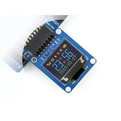 Image de Waveshare 0.95inch OLED Module RGB Color 65K Coloreful 96 * 64 Pixel SPI Interface Curved/Horizontal Pinheader with Chip Driver Solid State Drives1331