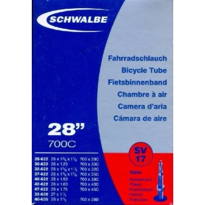 Image de Schwalbe SV17 Chambre à air avec valve Presta 37 622 mm 28 x 1 3/8 5/8, 1,40 700C