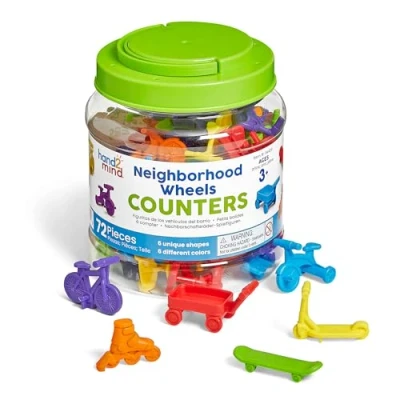 Image de Learning Resources Petits Bolides à Compter , Objets de Tri Mathématiques pour la Classe, Calcul, Association, Tri, Séquence, Seau 72, Partir 3 Ans