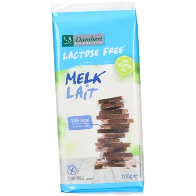 Image de Damhert Lactose Free Tablette de chocolat au lait sans gluten
