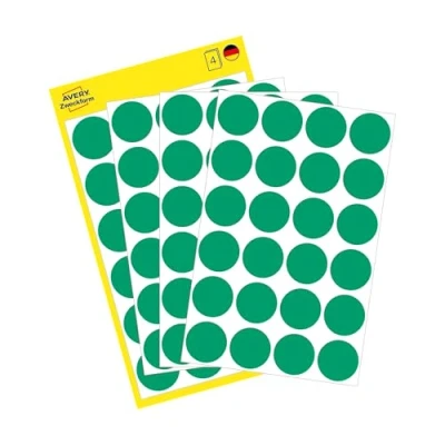 Image de Avery Zweckform 3006 repères (Étiquettes, Ø 18 mm) 96 pièces Vert