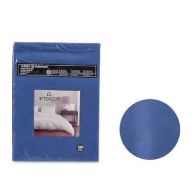 Image de Gift Decor Parure de lit 3 pièces pour 135 cm Bleu