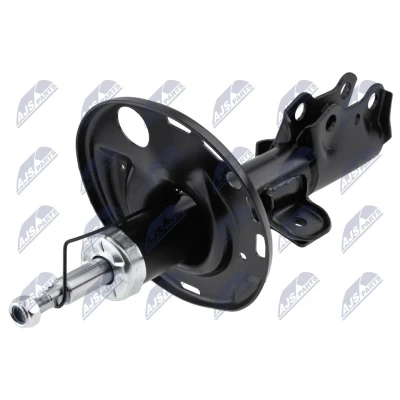 Image de NTY A TY 010 Amortisseur Essieu avant gauche Pression de gaz Système bitube Jambe suspension Goujon en haut, Collier bas