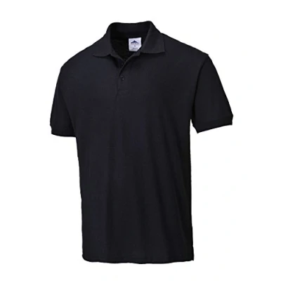 Image de Portwest B210BLKXLGE Poloà col côtelé en polyester et coton Noir Taille XL