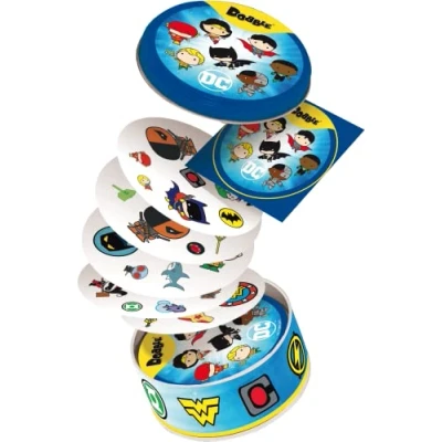 Image de Asmodee Dobble DC Justice League [Exclusivité Amazon] Jeu de Cartes à partir 6 Ans 2 8 Joueurs Temps 15 Minutes