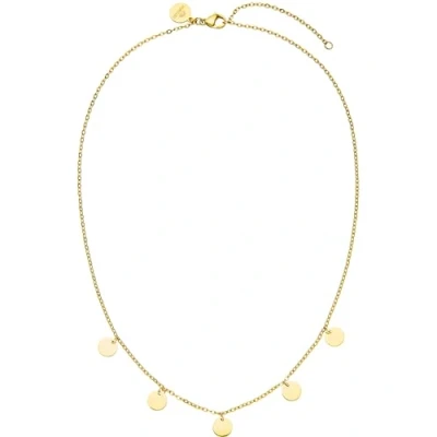 Image de Purelei® Collier Sun, pour femme en acier inoxydable, Chaîne résistante à l&#039;eau avec pendentif forme de soleil, Longueur réglable 50 55 cm, Cadeau