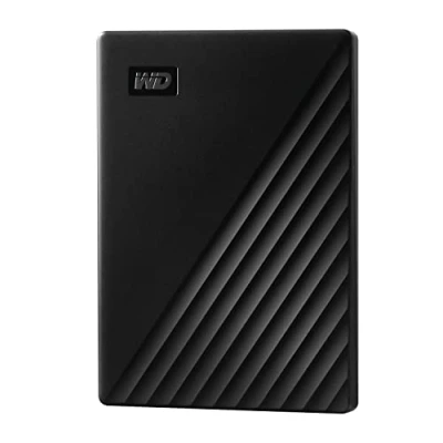 Image de WD 5To My Passport Disque Dur Externe Portable, Parfait pour Sauvegarde et stockage, compatibilité avec PC, Xbox PS4, protection par mot de passe, Noir
