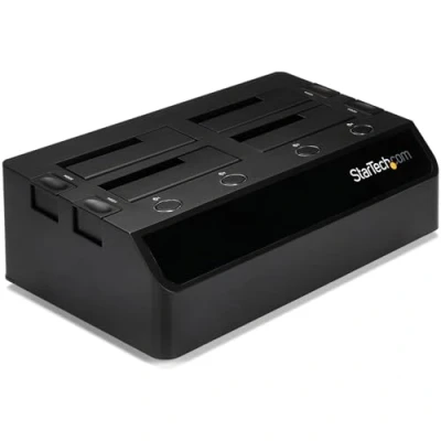 Image de StarTech.com Station d&#039;accueil USB 3.0 pour 4 disques durs SATA III 2,5&quot;/3,5&quot; 6Gb/s Dock HDD / SSD avec UASP et ventilateurs (SDOCK4U33)